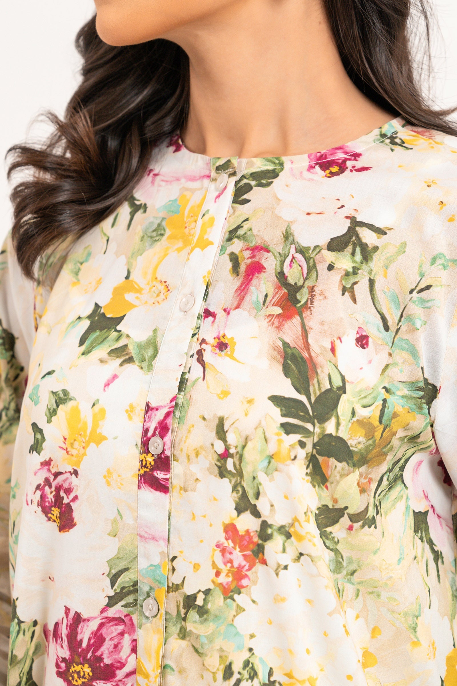 1 Piece Printed Lawn Shirt SUMMER-24
