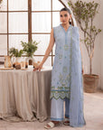 3 Piece Embroidered Lawn Suit Unstitched Summer - 25