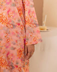 1 PC Printed Suit Peach color