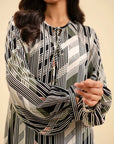 1 Piece Printed Crepe Kaftan – Modest Fashion for Casual & Formal Wear