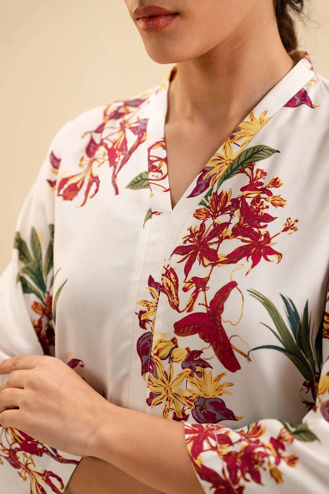 1 Piece Printed Shirt for working ladies