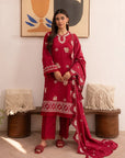 3 Piece Embroidered Lawn Suit Unstitched Summer - 25