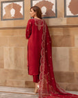 3 Piece Embroidered Viscose Suit Pret SS - 25