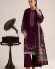 3 Piece Printed Linen Suit