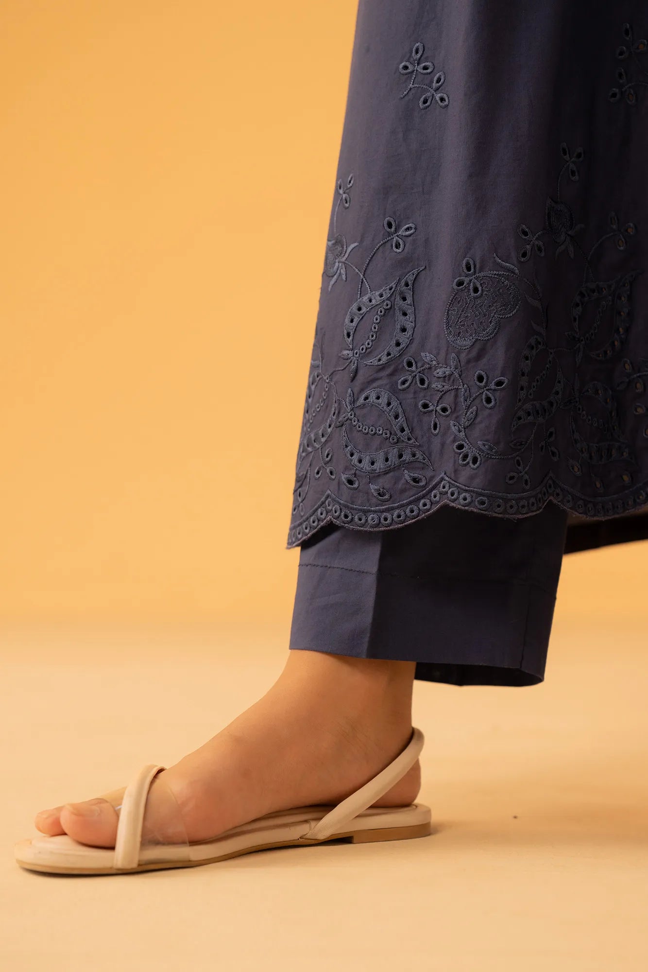 2 Piece Embroidered Cambric Suit- winter dresses