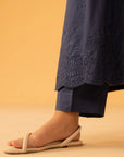 2 Piece Embroidered Cambric Suit- winter dresses