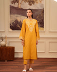 2 Piece Khaddar Suit Yellow