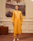 2 Piece Khaddar Suit Yellow
