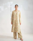 2 Piece Printed Linen Suit Pret Winter-24