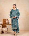 2 Piece Printed Linen Suit Unstitched Winter