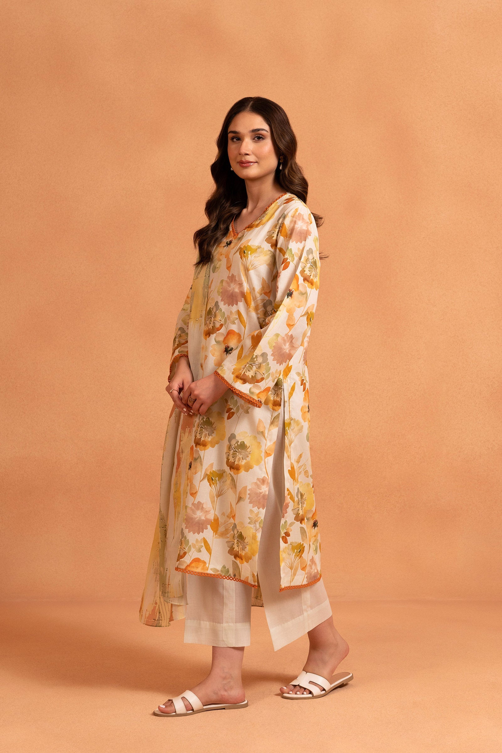 Printed Lawn Unstitched Suit (2 PC) Beyond East Official