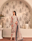 3 Piece Printed Khaddar Suit Pret Winter-24