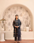 3 Piece Printed Khaddar Suit Pret Winter-24