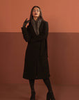 Belted Wool Blend Coat Beyond East Official