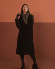 Belted Wool Blend Coat Beyond East Official