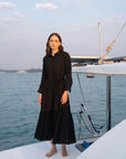 Black embroidered frock dress women ready to wear Beyond East Pakistan