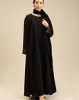 Black stone sleeve abaya for women – elegant modest wear 2026, Beyond East Pakistan