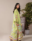 Bright floral 1 piece lawn maxi – Pakistani long dress with summer vibes, perfect for Azadi Sale 2025