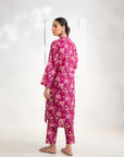 Buy 2-Piece Pink Printed Khaddar Suit – Stylish & Versatile for Casual & Semi-Formal Wear