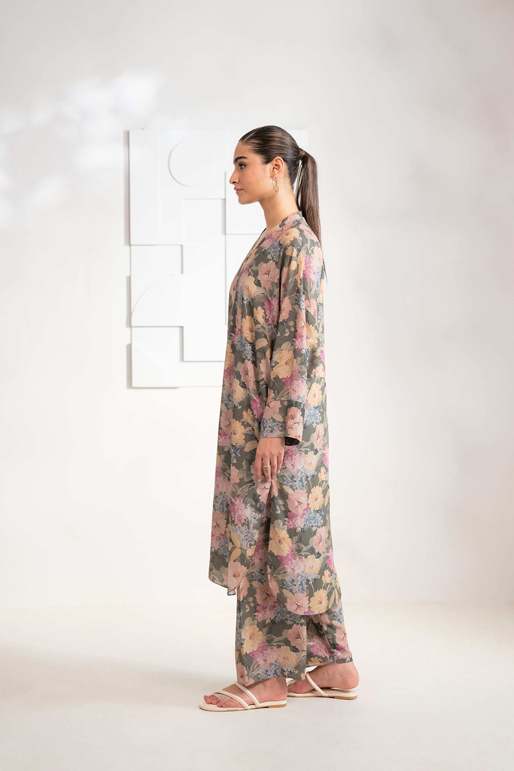Buy 2-Piece Printed Karandi Suit in Grey – Versatile & Fashionable for Women in Pakistan