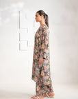 Buy 2-Piece Printed Karandi Suit in Grey – Versatile & Fashionable for Women in Pakistan