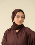 Buy Chocolate Brown Turkish Hijab – Elegant & Modest Scarf in Pakistan