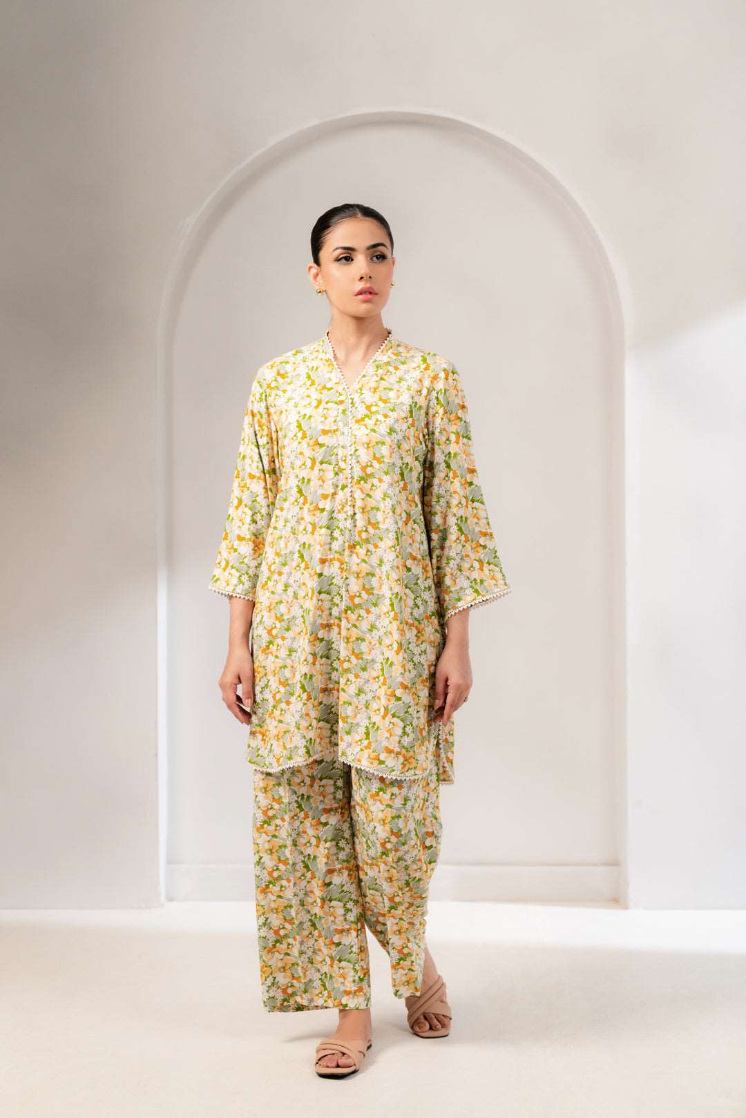 Buy Stylish 2-Piece Floral Viscose Suit in Pakistan – Perfect for Casual Wear