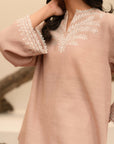 Buy ladies khaddar top with intricate embroidery, ideal for stylish and versatile outfits