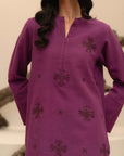 Buy online embroidered khaddar top for women, perfect for casual and standout styling