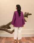 Buy online ladies khaddar top with contemporary embroidery, ideal for fashionable and youthful looks