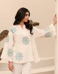 Buy online premium off-white 1-piece khaddar shirt with intricate embroidery at Beyondeast.com