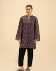 Buy women's paisley printed cambric shirt – trendy spring outfit.