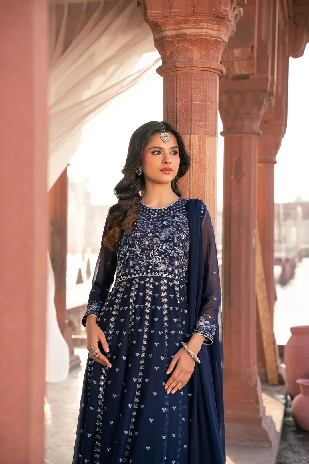 2 Piece Embroidered Chiffon Suit Pret SS - 25