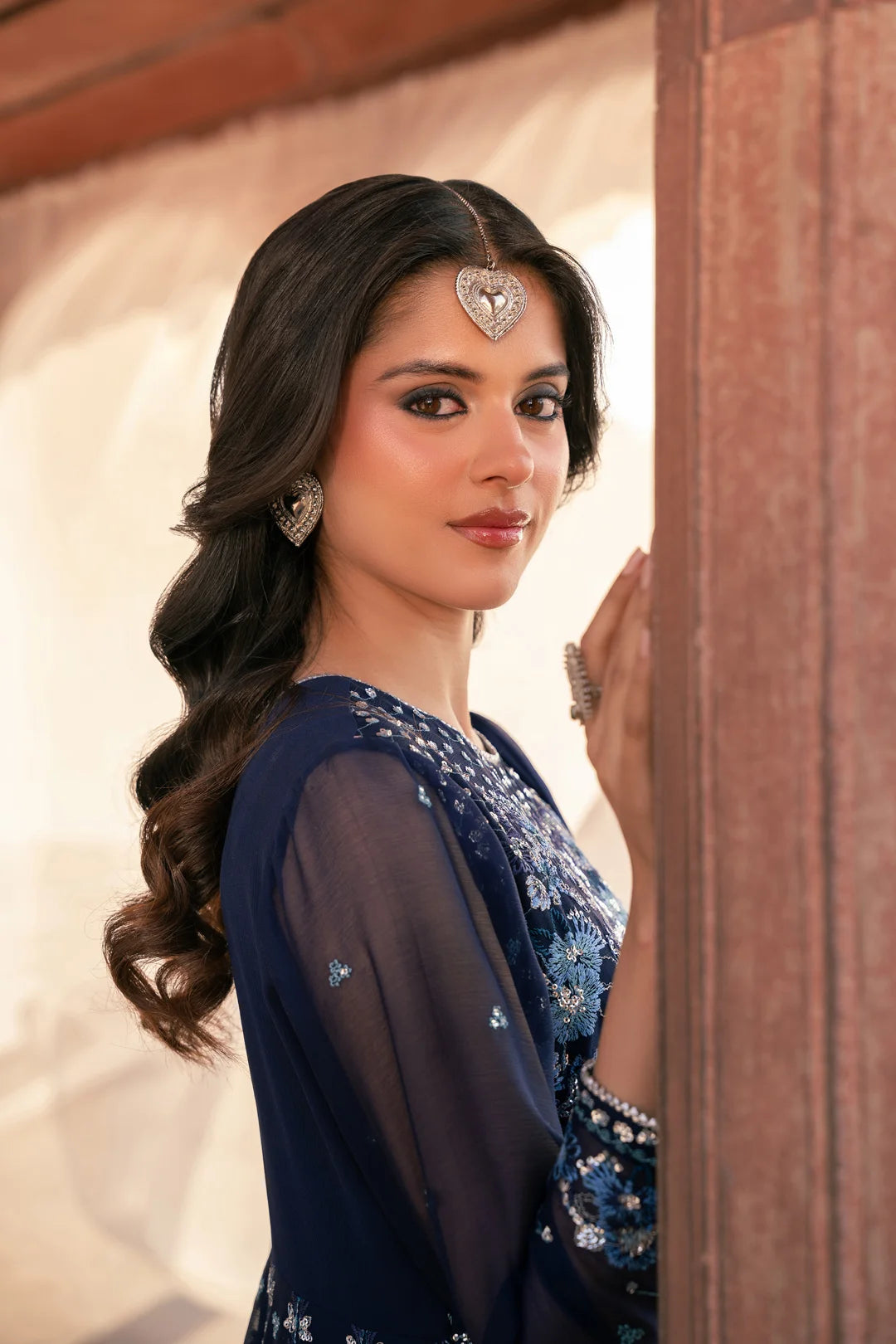 2 Piece Embroidered Chiffon Suit Pret SS - 25