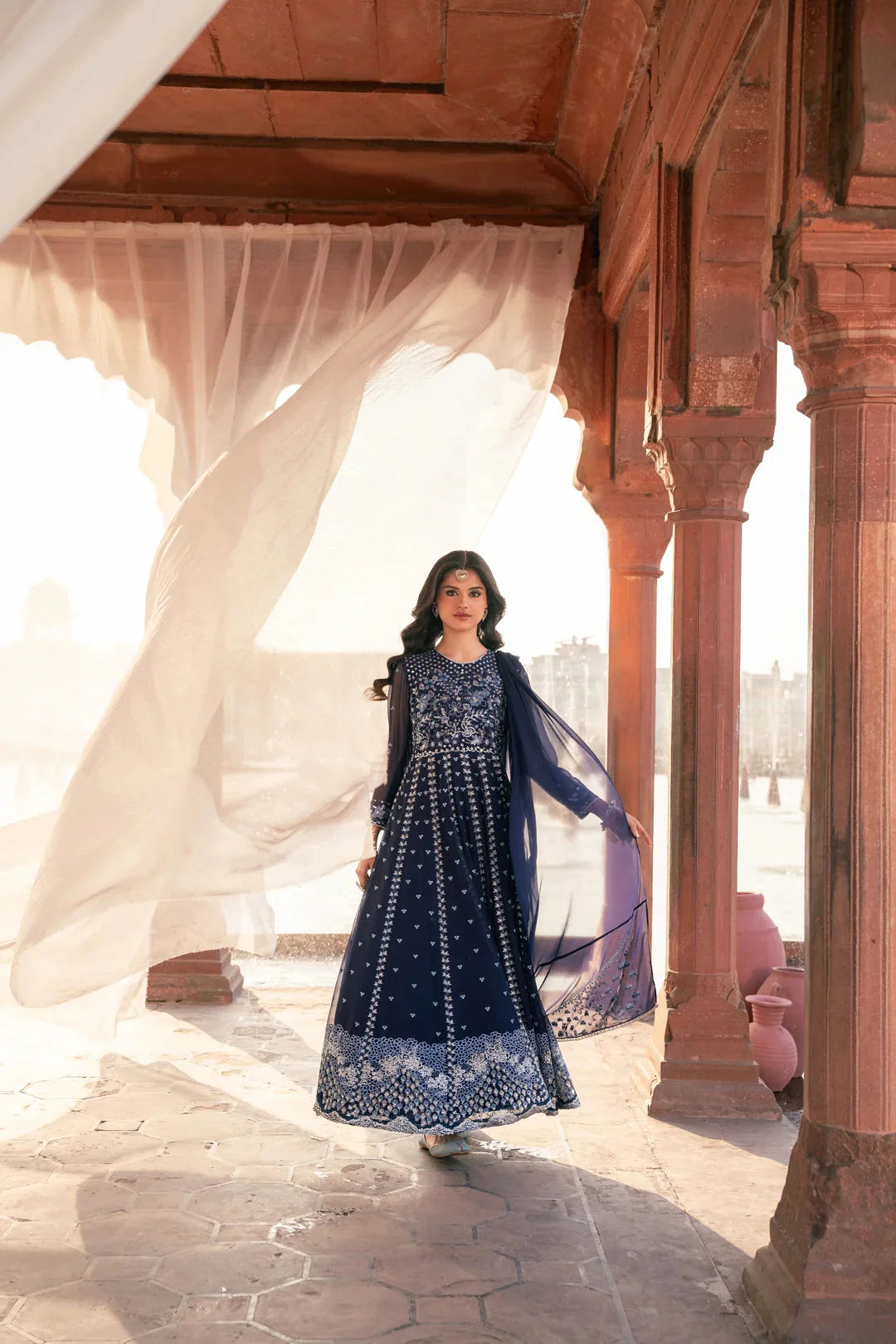 2 Piece Embroidered Chiffon Suit Pret SS - 25
