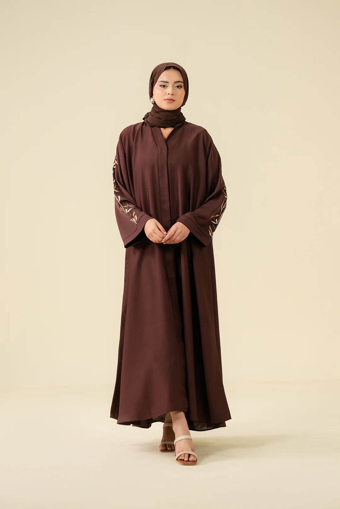 Mocha Brown Abaya Modest Wear - 25
