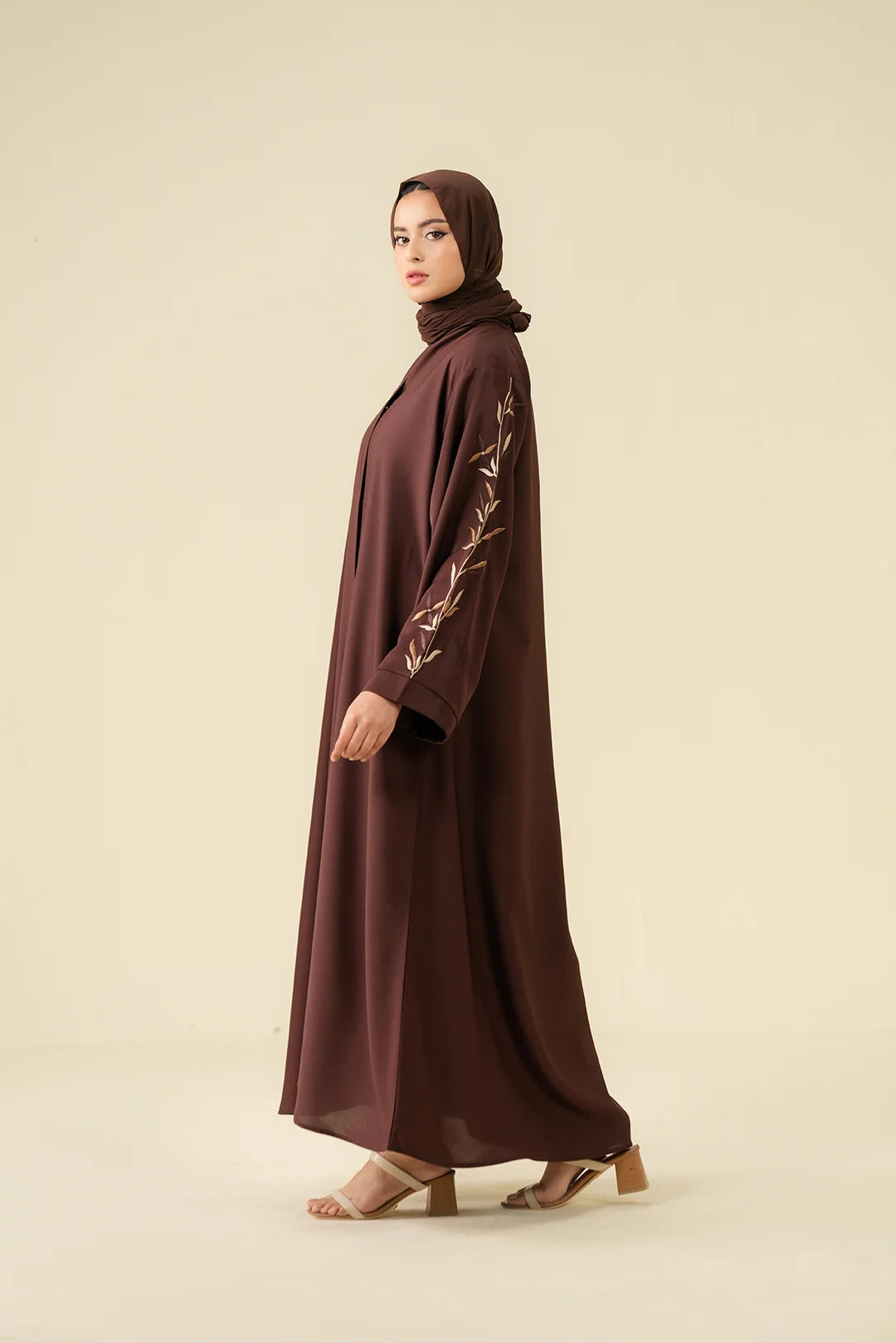 Mocha Brown Abaya Modest Wear - 25