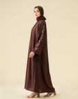 Mocha Brown Abaya Modest Wear - 25