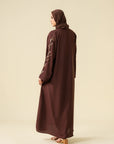 Mocha Brown Abaya Modest Wear - 25