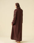 Mocha Brown Abaya Modest Wear - 25