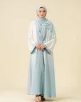 Soft Blue Abaya Modest Wear - 25
