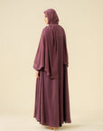Mauve Abaya Modest Wear - 25