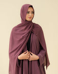 Mauve Abaya Modest Wear - 25