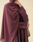Mauve Abaya Modest Wear - 25
