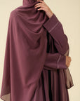Mauve Abaya Modest Wear - 25