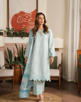 3 Piece Embroidered Lawn Suit Unstitched - 26