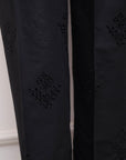 Basic Black Embroidered Trouser Pret SS - 25