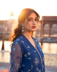 3 Piece Embroidered Organza Suit Pret SS - 25