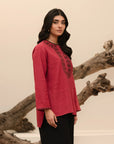 1 Piece Embroidered Khaddar Shirt Pret Winter-24