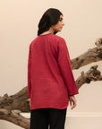 1 Piece Embroidered Khaddar Shirt Pret Winter-24